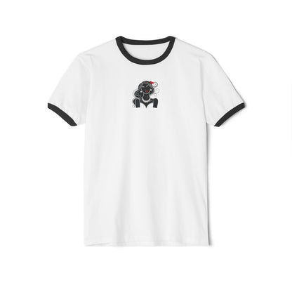 Pearls & Curls1| Ruby Lips Ringer Tee (heather grey or white)