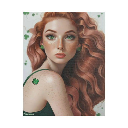 Clovers 3 | Shamrock Daydream, Stretched Satin Canvas Print