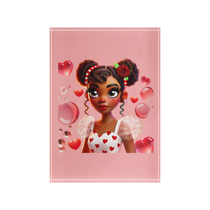 Heartbreaker Girl | Bubble Gum Acrylic Image Block