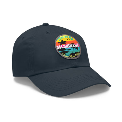 Sandy Toes | Melanin Pop Round Leather Patch Dad Cap (multiple colors)