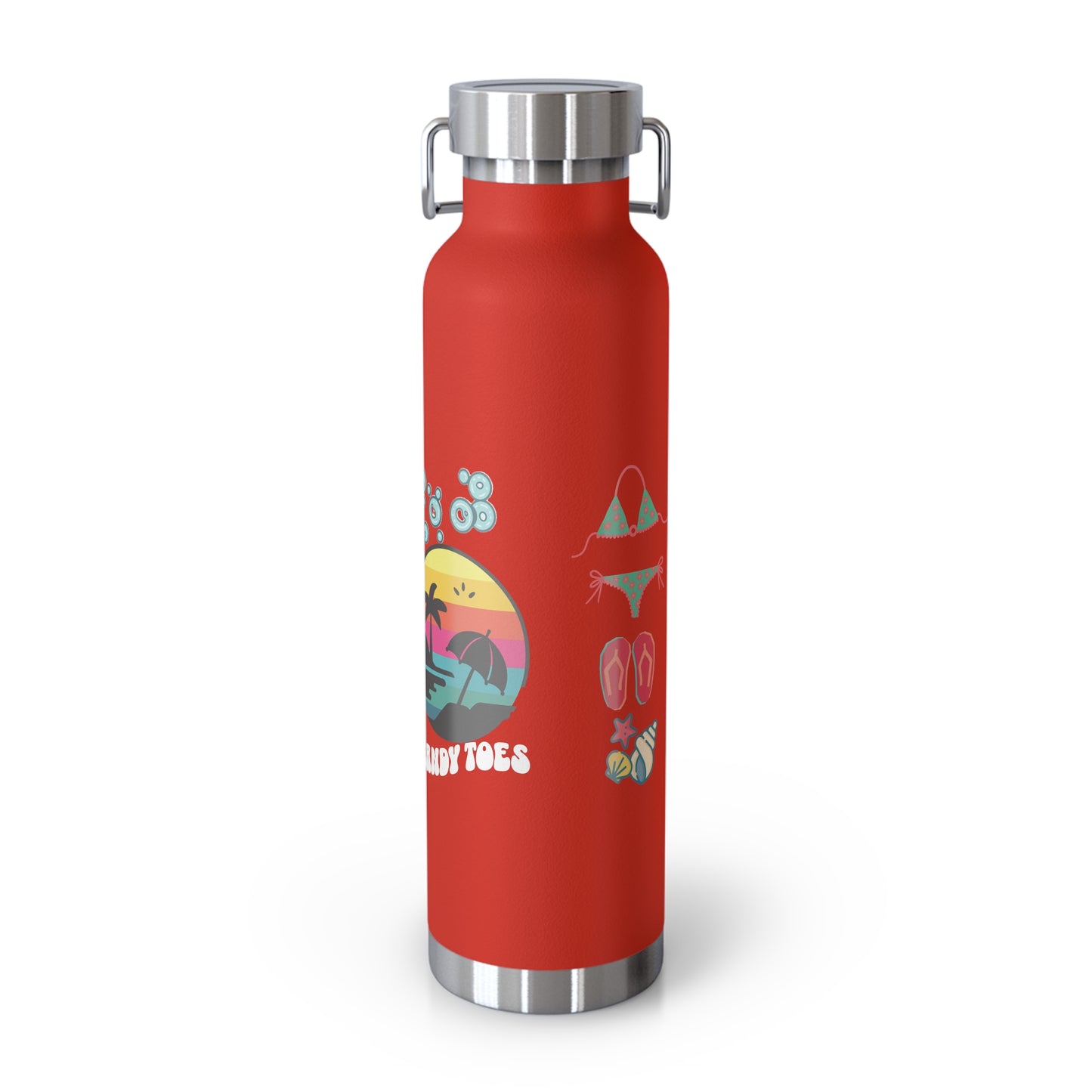 Sandy Toes | Insulated Water Bottle, 22oz (Copper Vacuum)