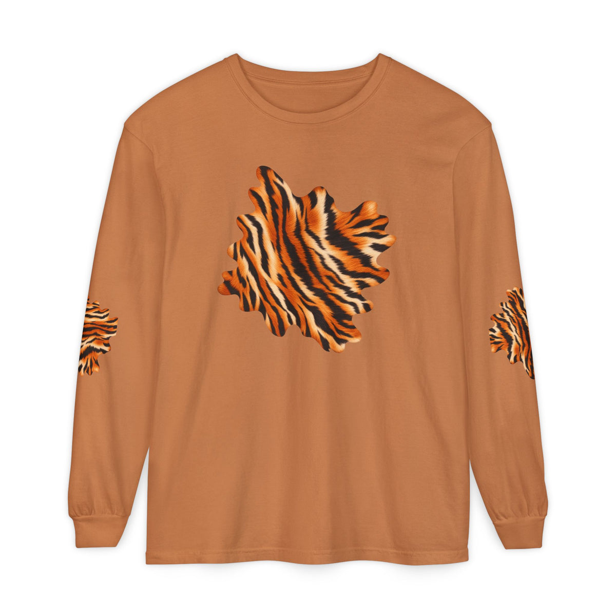 Tiger | Tiger Stripe Patch Long Sleeve T-Shirt (multiple colors)