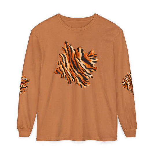 Tiger | Tiger Stripe Patch Long Sleeve T-Shirt (multiple colors)