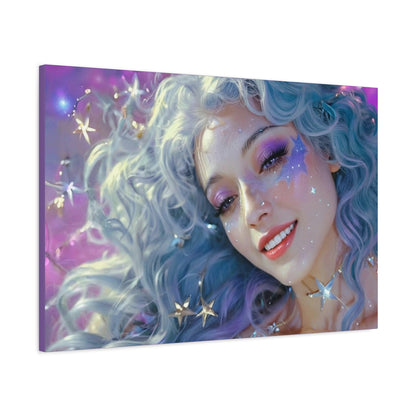 Winter Fantasy2 | Celestial Maiden Starlight Matte Canvas Print
