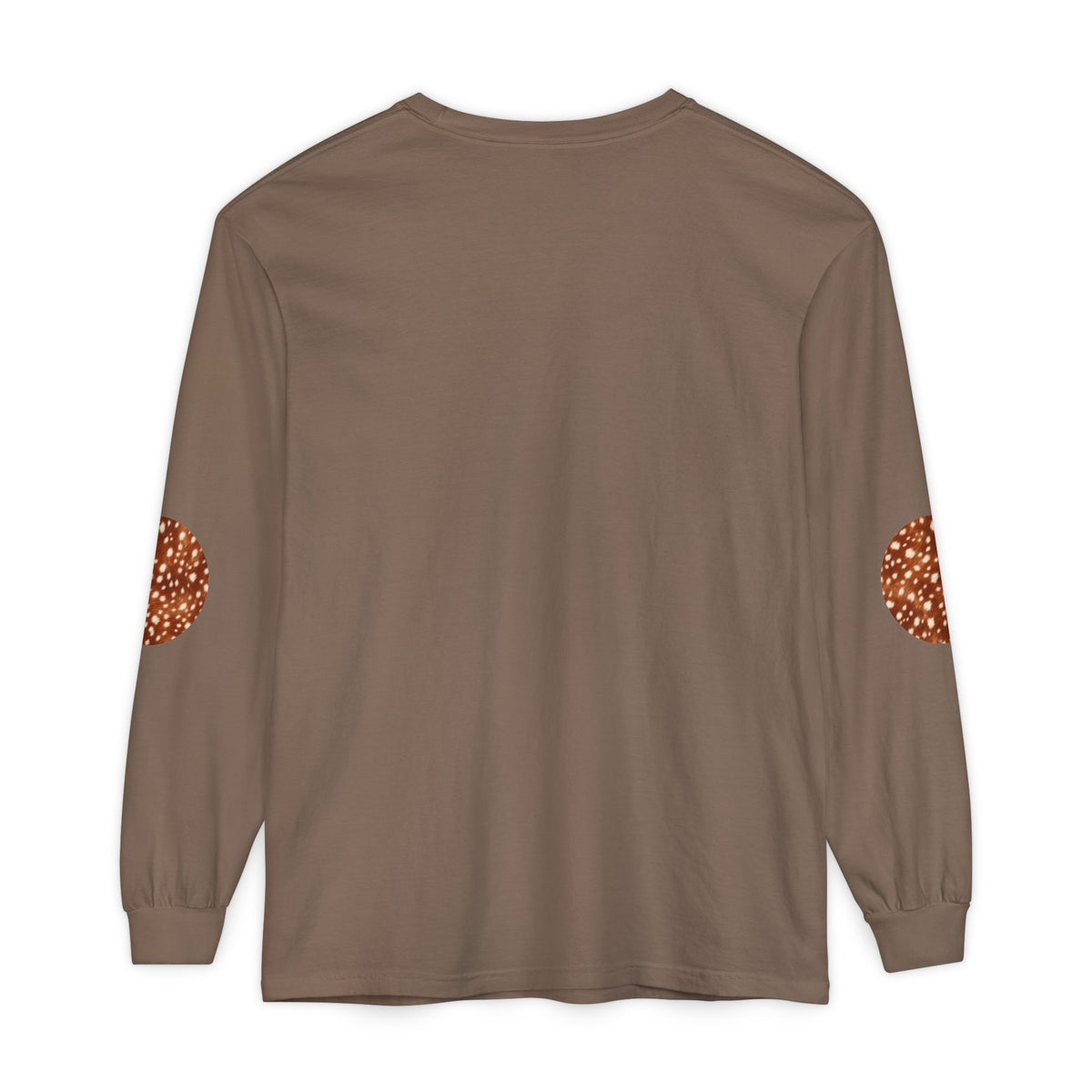 Deer | Fawn Spotted Circle Patch Long Sleeve Tee (Elbow Accents), multiple colors