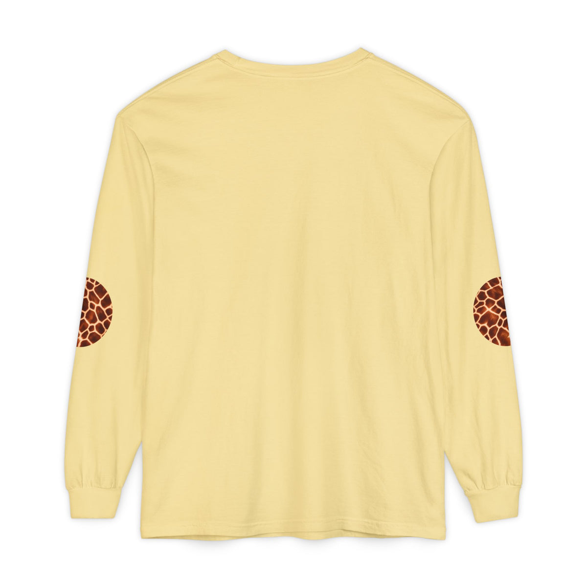 Giraffe | Giraffe Hide Circle Patch Long Sleeve Tee (Elbow Accents), multiple colors