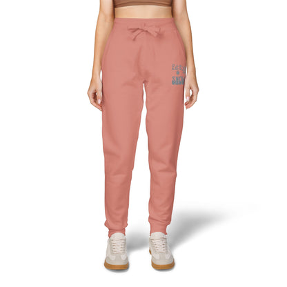The Cozy Edit2 | Embroidered "Let It Snow" Fleece Lounge Joggers (multiple colors)