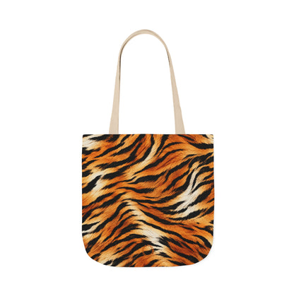 Tiger | Tiger Stripe Print All-Over Pattern Tote Bag
