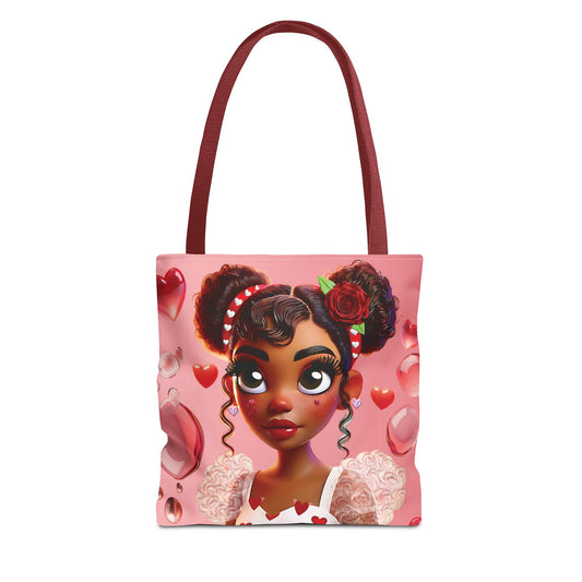 Heartbreaker Girl | Bubblegum - Tote Bag, two-tone (multiple sizes/handle colors)