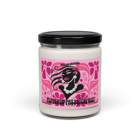 Pearls & Curls6 | Peppered Passionfruit- Soy Candle (9oz)
