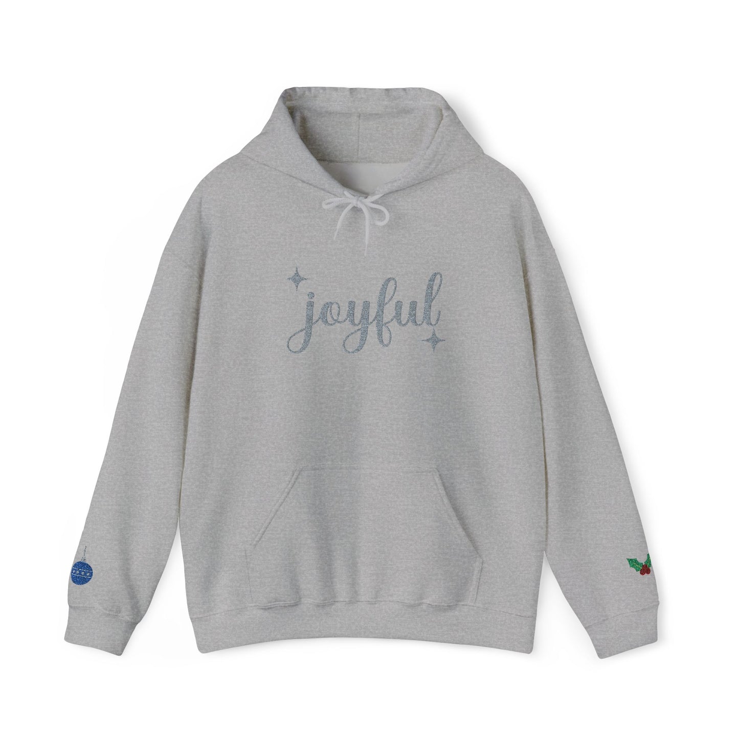 The Joyful Edit1 | Joyful Silver Embroidered Hoodie (multiple colors)