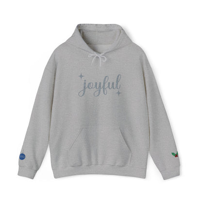 The Joyful Edit1 | Joyful Silver Embroidered Hoodie (multiple colors)