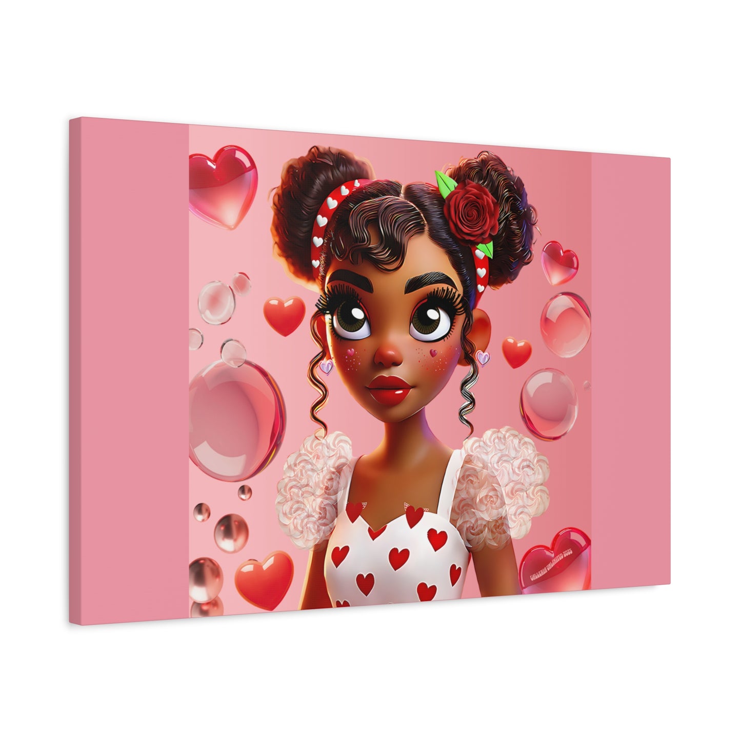 Heartbreaker Girl | Bubblegum - Canvas Print, matte (multiple sizes)