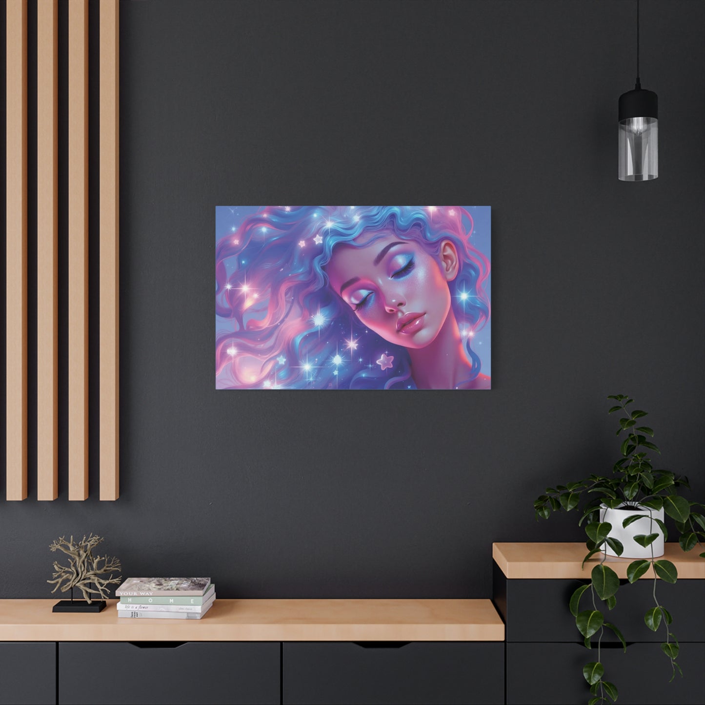 Winter Fantasy1 | Dreamy Starry Muse Matte Canvas