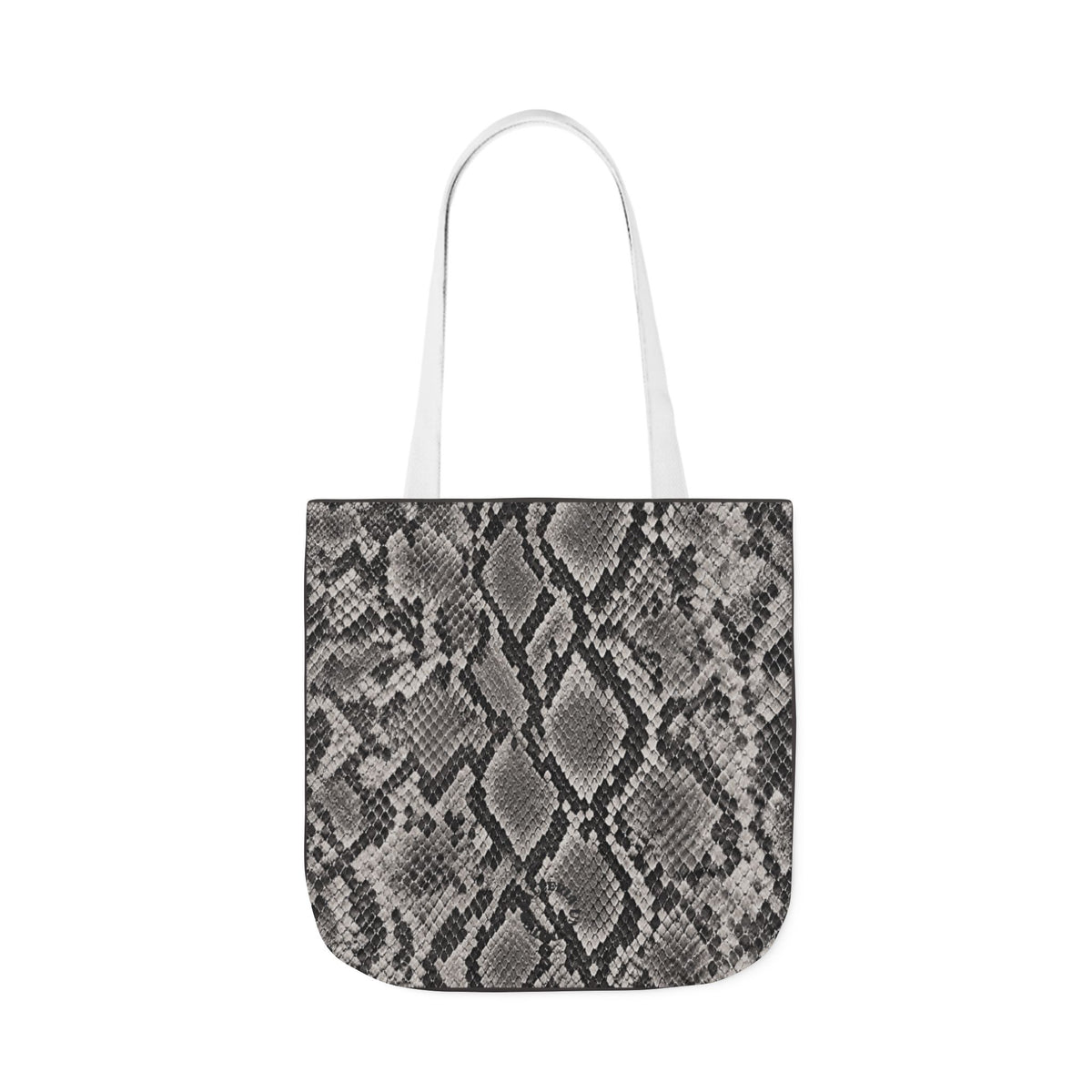 Snake | Grey Snakeskin Pattern Canvas Tote Bag