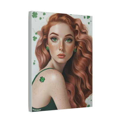 Clovers 3 | Shamrock Daydream, Stretched Satin Canvas Print