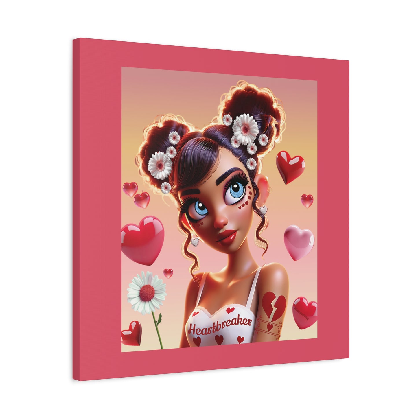 Heartbreaker 1 | Raspberry - Canvas Print, matte (multiple sizes)