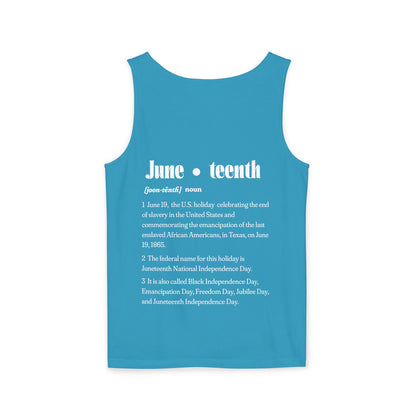 Juneteenth | Graphic Celebratory Tank Top (front and back design)