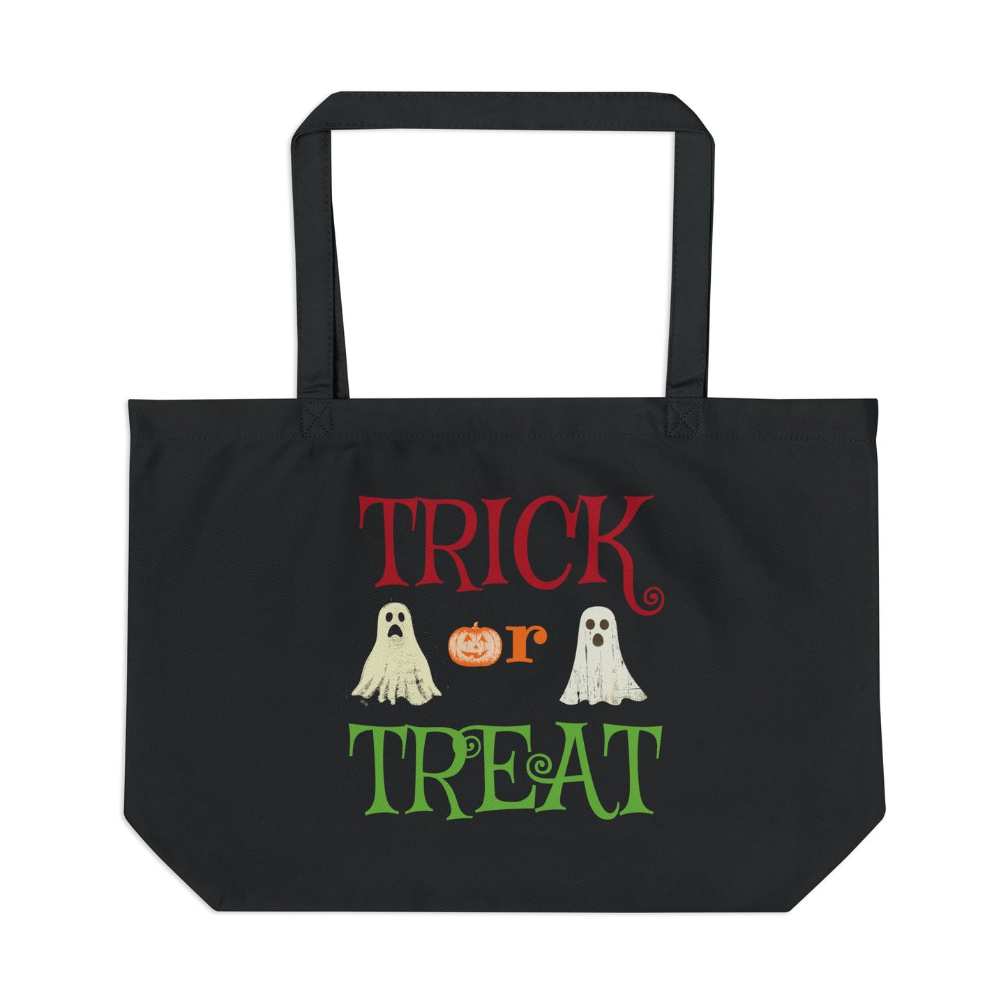 Harvest 'Ween | Halloween Trick or Treat Eco Tote — Cute Cartoon Scary Characters Canvas Bag