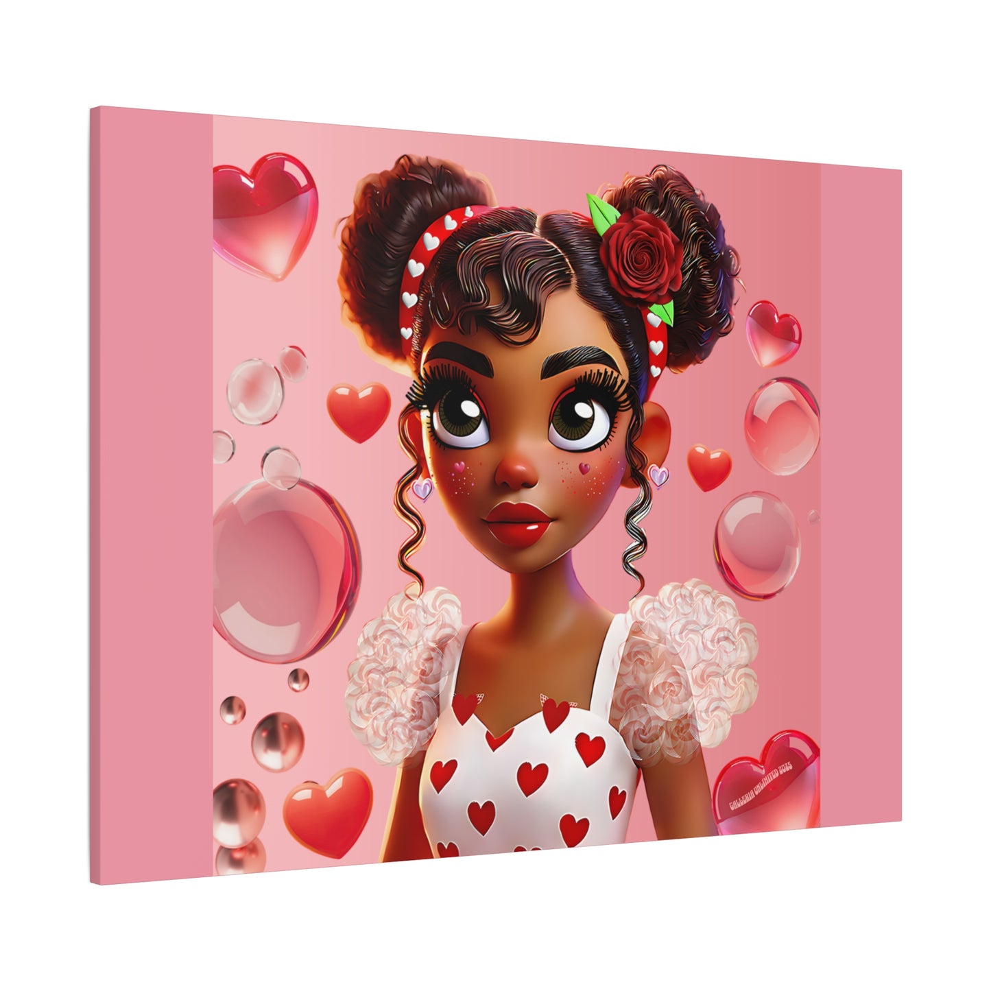 Heartbreaker Girl | Bubblegum - Canvas Print, matte (multiple sizes)