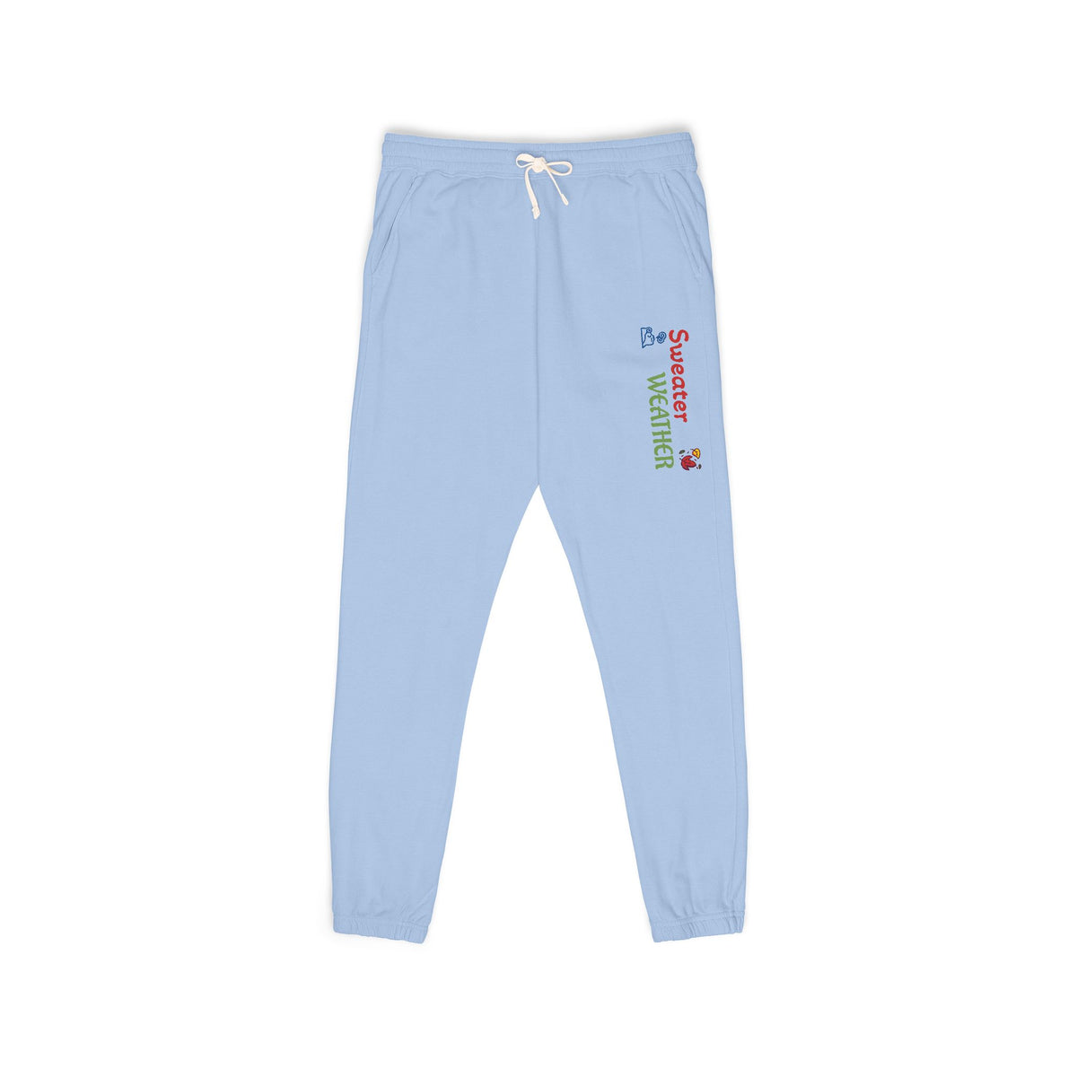 Harvest Haze 9 | "Sweater Weather' Vertical Script Garment-Dyed Joggers