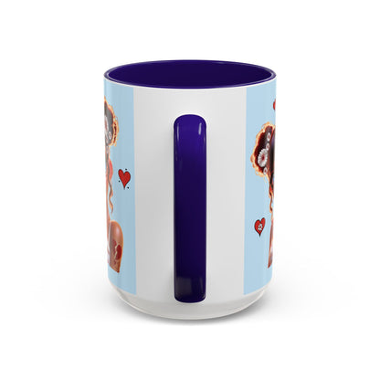 Heartbreaker 1 | Blueberry - Coffee Mug, two-tone, 15 oz (multiple handle colors)