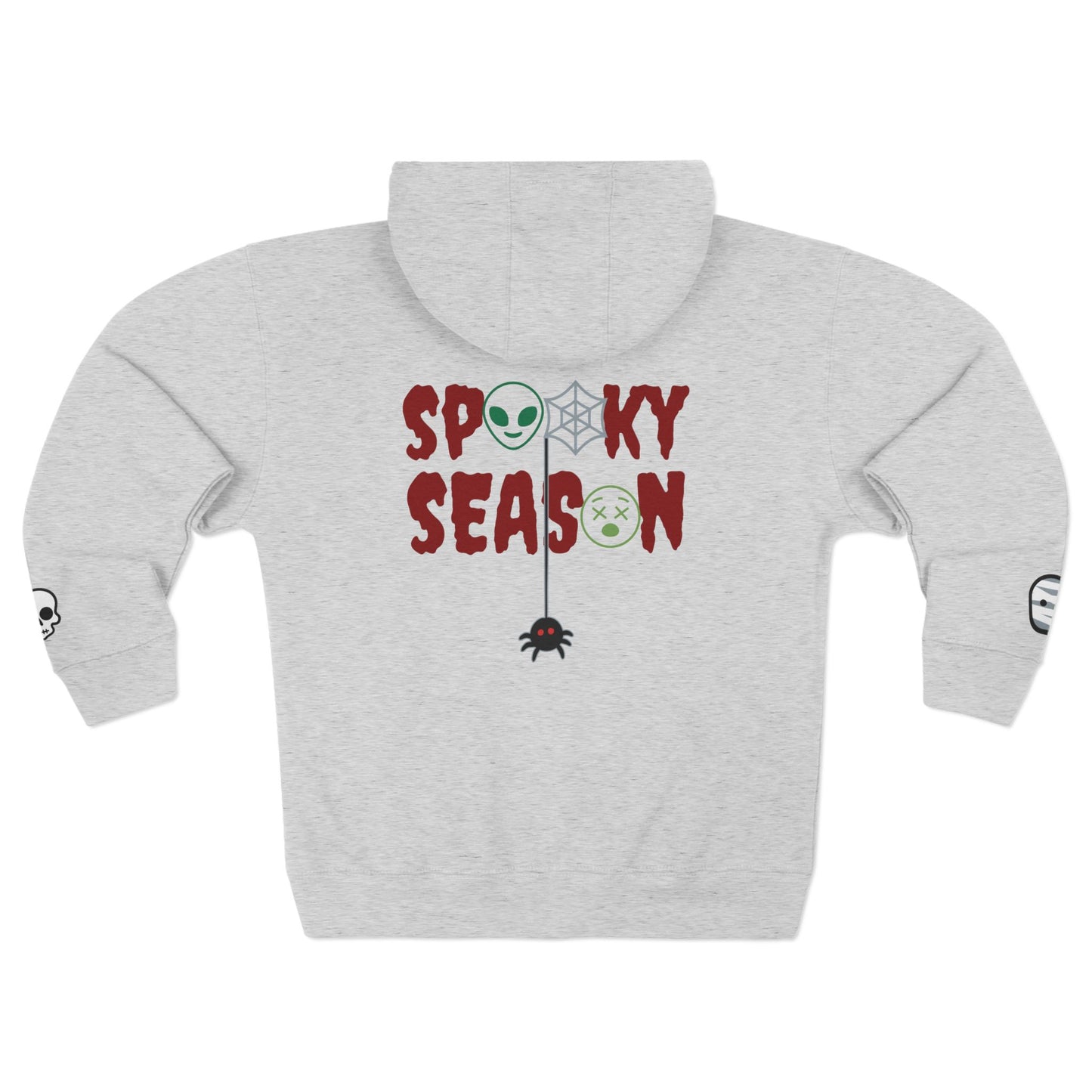 Harvest Haze | Spooky Season Gaphic Icons Zip Hoodie (front and back design)