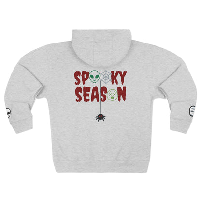 Harvest Haze | Spooky Season Gaphic Icons Zip Hoodie (front and back design)