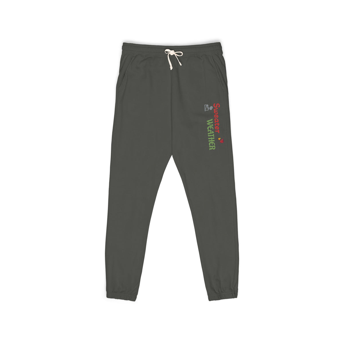Harvest Haze 9 | "Sweater Weather' Vertical Script Garment-Dyed Joggers