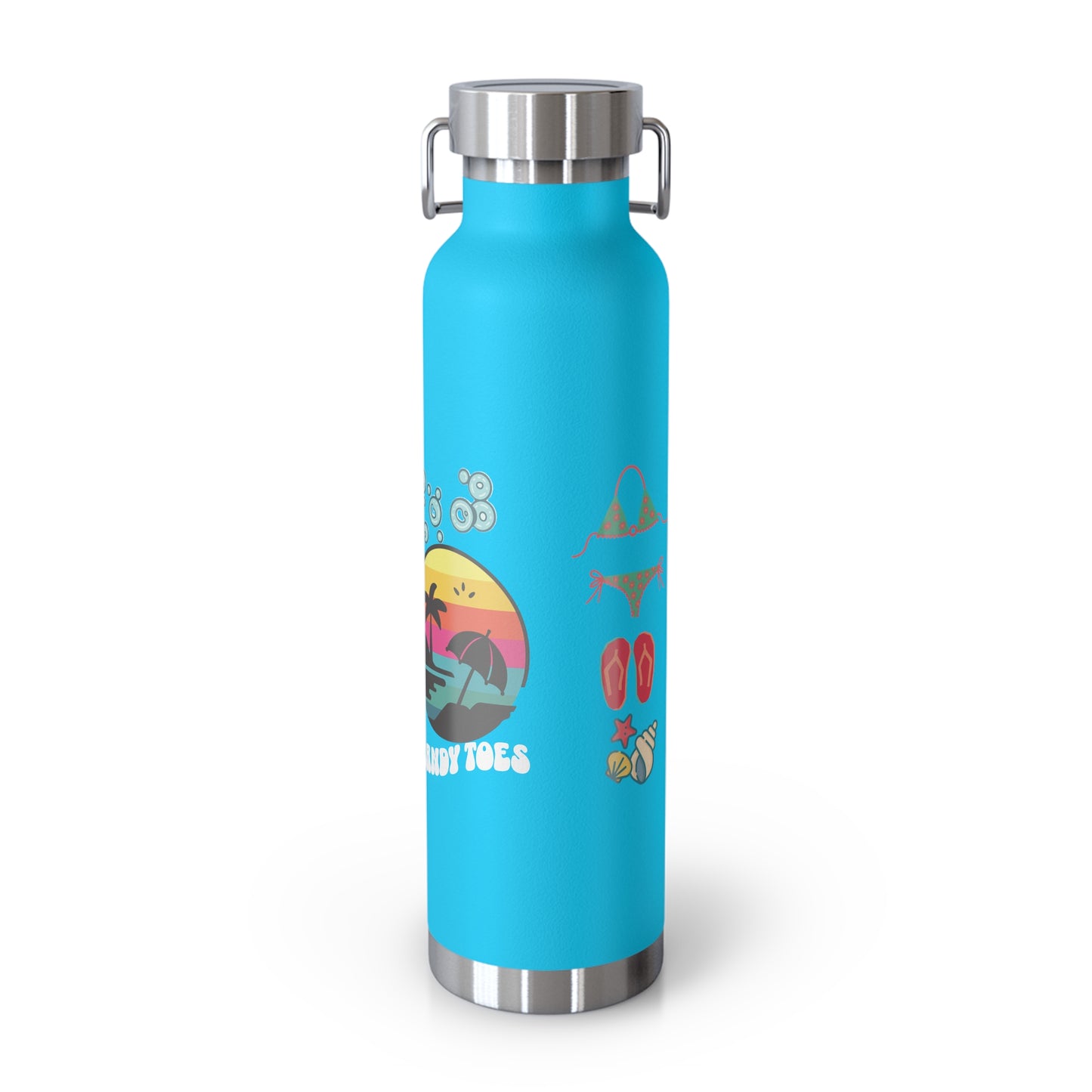Sandy Toes | Insulated Water Bottle, 22oz (Copper Vacuum)