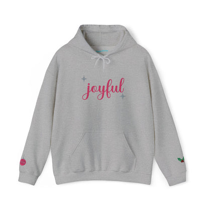 The Joyful Edit1 | Joyful Pink Embroidered Hoodie, PINK Palette (multiple colors)