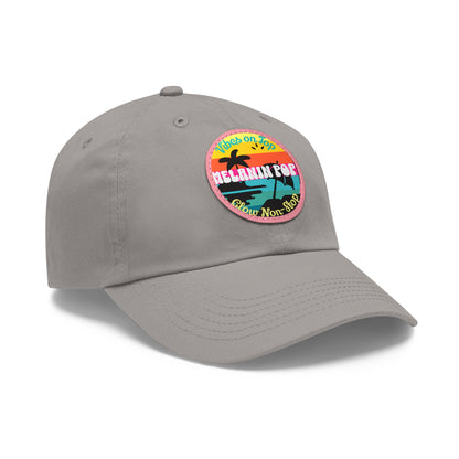 Sandy Toes | Melanin Pop Round Leather Patch Dad Cap (multiple colors)