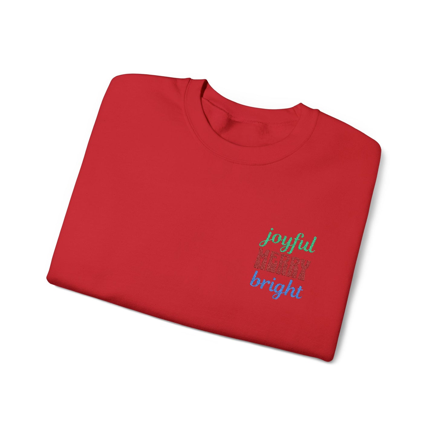 The Joyful Edit2| Merry & Bright Embroidered Sweatshirt (multiple colors)