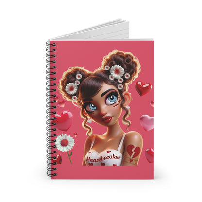 Heartbreaker 1 | Raspberry - Spiral Notebook