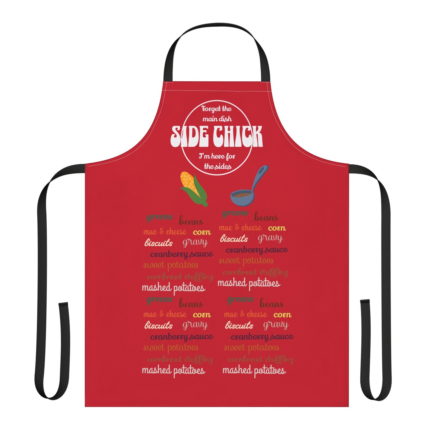 The Thankful Edit3 — "Side Chick" Apron, red