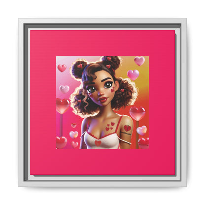 Heartbreaker 2 | Watermelon - Canvas Print, framed matte (multiple sizes/multiple frame colors)