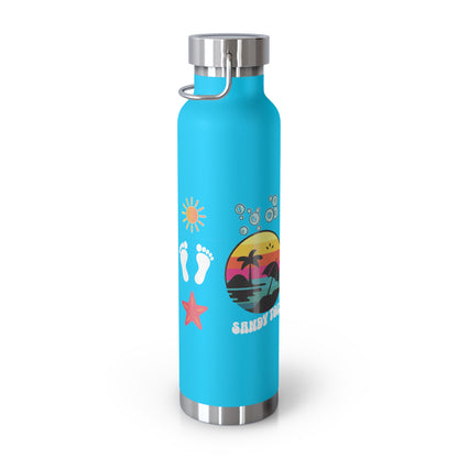 Sandy Toes | Insulated Water Bottle, 22oz (Copper Vacuum)