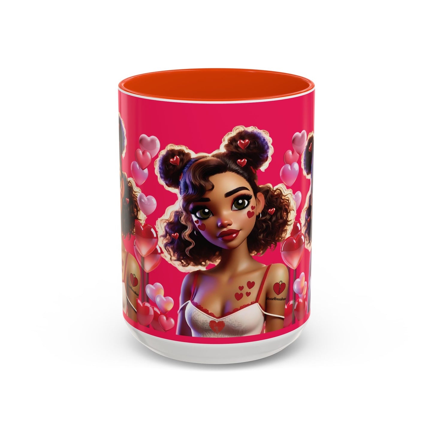Heartbreaker 2 | Watermelon - Coffee Mug, two-tone, 15 oz (multiple handle colors)
