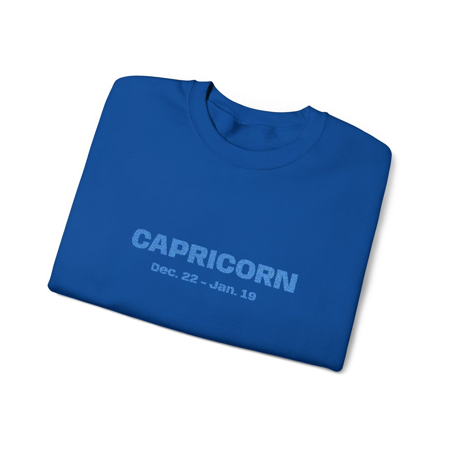 Capricorn | Embroidered Crewneck Sweatshirt (turquoise)