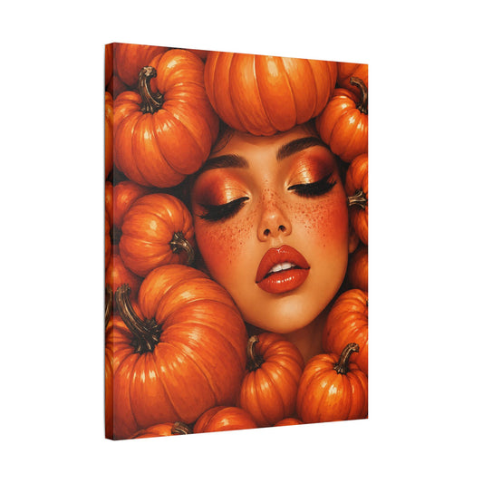 Harvest Muse 2 | Autumn Radiance, Stretched Satin Canvas Wall Art