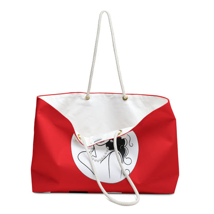 Pearls & Curls 3 | Scarlet Kiss Weekender Bag