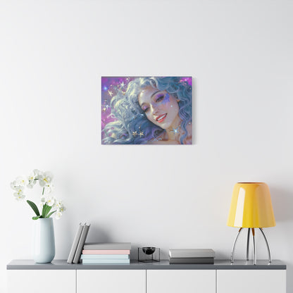 Winter Fantasy2 | Celestial Maiden Starlight Matte Canvas Print