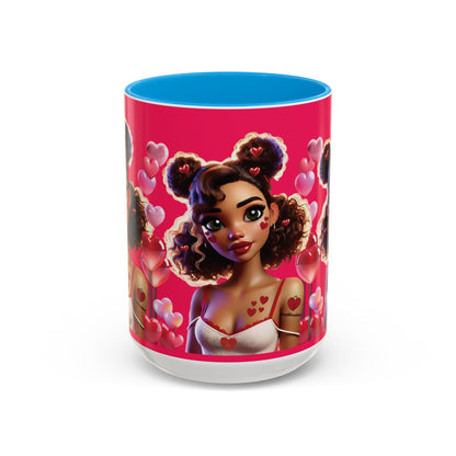 Heartbreaker 2 | Watermelon - Coffee Mug, two-tone, 15 oz (multiple handle colors)