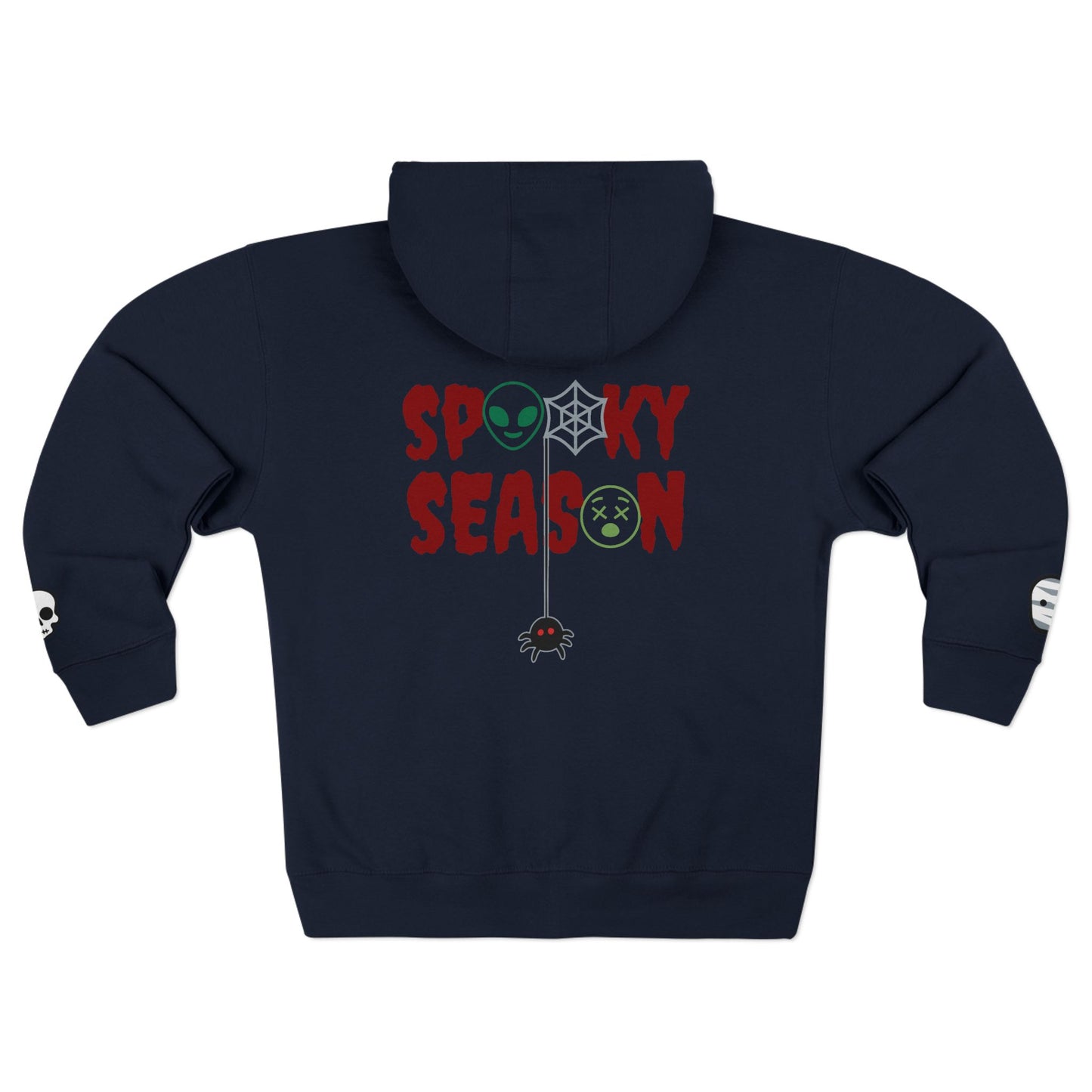 Harvest Haze | Spooky Season Gaphic Icons Zip Hoodie (front and back design)