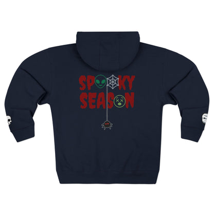 Harvest Haze | Spooky Season Gaphic Icons Zip Hoodie (front and back design)