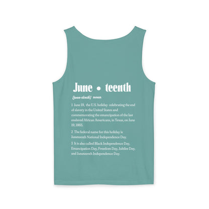Juneteenth | Graphic Celebratory Tank Top (front and back design)