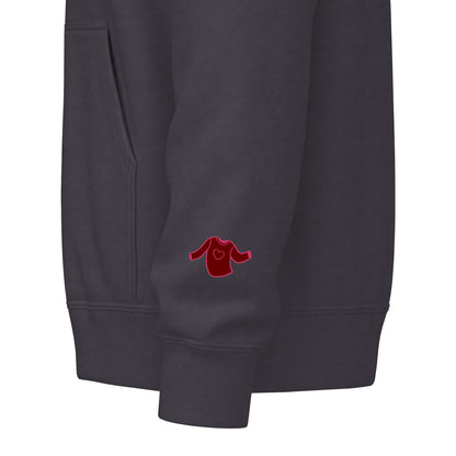 Harvest Haze 5 | 'Sweater Weather' Graphic Icon Zip Hoodie — Cozy Fall Hoodie with Autumn Icons