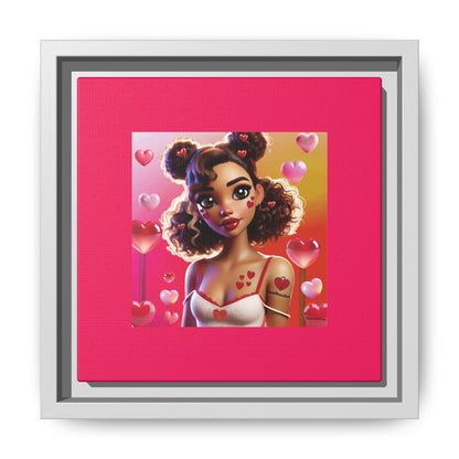 Heartbreaker 2 | Watermelon - Canvas Print, framed matte (multiple sizes/multiple frame colors)