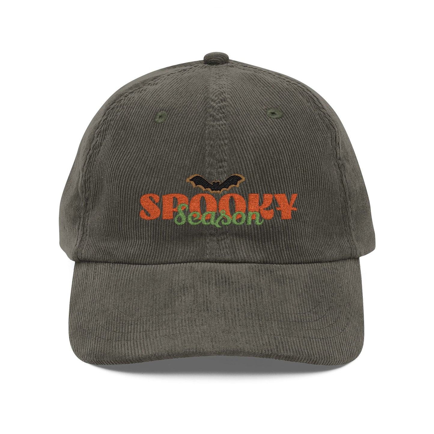 The Spooky Edit3 - Spooky Season Embroidered Corduroy Cap (multiple colors)