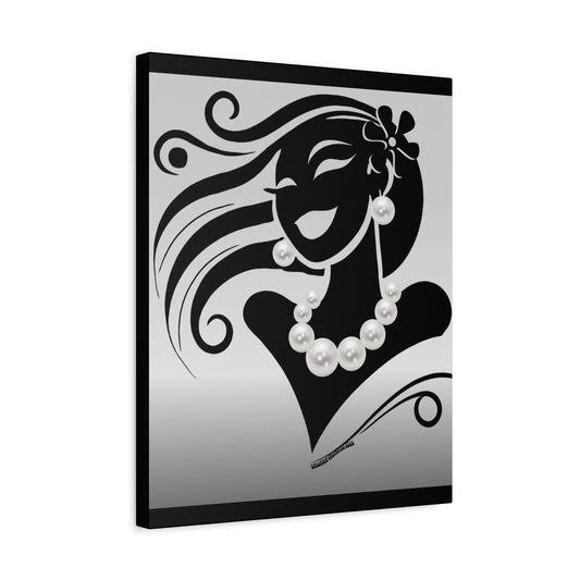 Pearls & Curls6 | Black and White Matte Print